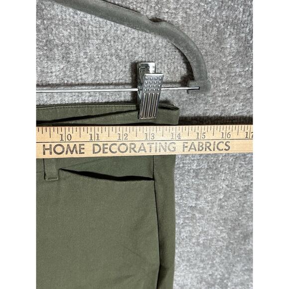 Old‎ Navy High Rise Pixie Chino Pants Womens Size 2 Green Stretch Pockets - Picture 6 of 9